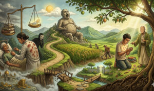 Ilustrasi kesombongan (gemini ai)