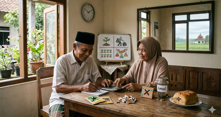 ILustrasi matematika kehidupan (gemini ai)